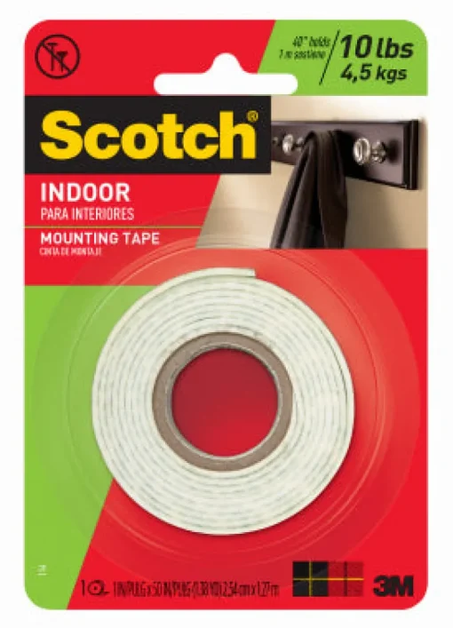 Scotch 1 in. W x 50 in. L Mounting Tape White (Pack of 6)