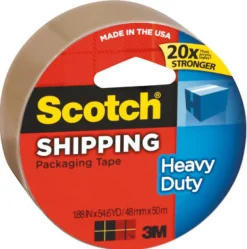 Scotch 1.88 in. W X 54.6 yd L Heavy Duty Packaging Tape Tan