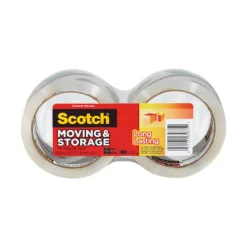 Scotch 1.88 in. W X 54.6 yd L Packaging Tape 2 pk