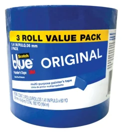 ScotchBlue 1.41 in. W X 60 yd L Blue Medium Strength Original Painter's Tape 3 pk