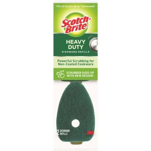 Scotch-Brite Heavy Duty Dishwand Scrubber Refill For Kitchen 2 pk