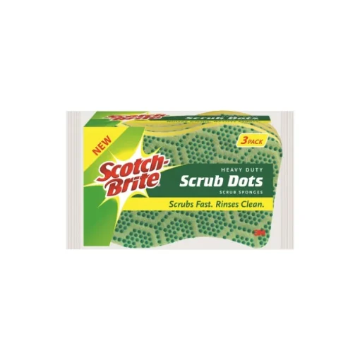 Scotch-Brite Heavy Duty Sponge For Pots and Pans 2.6 in. L 3 pk