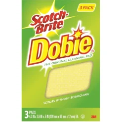 Scotch-Brite Medium Duty Cleaning Pad For All Purpose 4.3 in. L 3 pk (Pack of 8)
