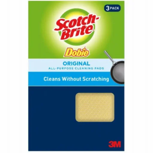 Scotch-Brite Medium Duty Cleaning Pad For All Purpose 4.3 in. L 3 pk (Pack of 8)