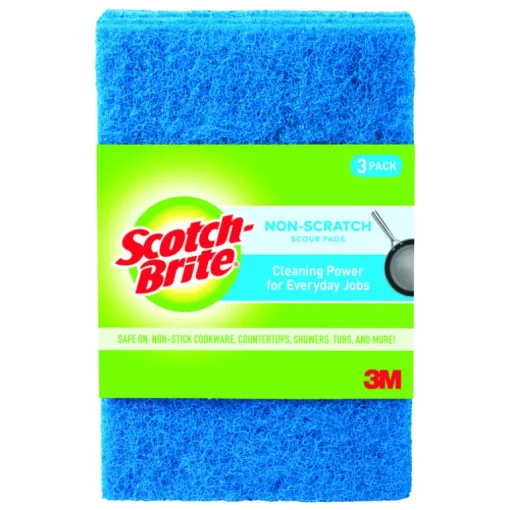 Scotch-Brite Non-Scratch Scouring Pad For Multi-Purpose 6 in. L 3 pk