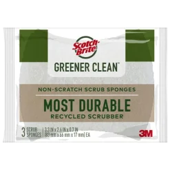 Scotch-Brite Non-Scratch Sponge For Multi-Purpose 4.5 in. L 3 pk (Pack of 8)