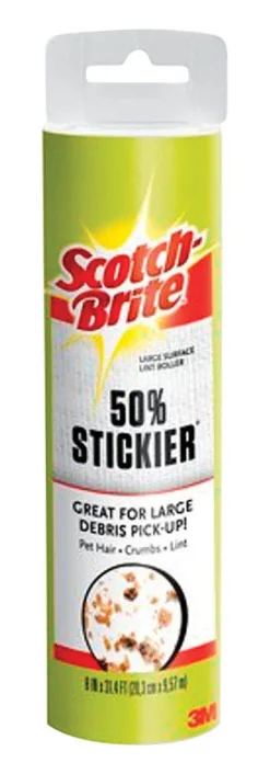 Scotch-Brite Plastic Lint Roller Refill 8 in. W
