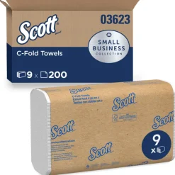 Scott C-Fold Towels 200 sheet 1 ply 9 pk (Pack of 9)