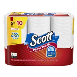 Scott Choose-A-Sheet Paper Towels 96 sheet 1 ply 6 pk (Pack of 4)