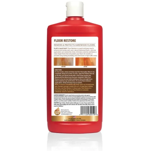 Scotts Acrylic Characteristic Mild Odor/Scent Opaque Liquid Floor Restore 24 oz. (Pack of 6)