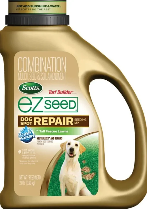 Scotts EZ Seed Tall Fescue Grass Sun or Shade Pet/Dog Spot Grass Repair Seed 2 lb