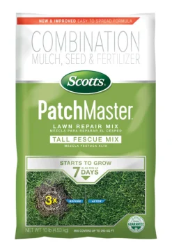 Scotts PatchMaster Tall Fescue Grass Sun or Shade Grass Spot Repair Mix 10 lb