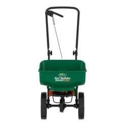 Scotts Turf Builder EdgeGuard Mini Plastic Assembled Push Spreader 20 W x 16 D x 45.2 H in.