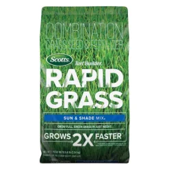Scotts Turf Builder Rapid Grass Mixed Sun or Shade Grass Seed and Fertilizer 5.6 lb