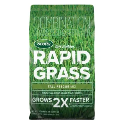 Scotts Turf Builder Rapid Grass Tall Fescue Grass Sun or Shade Grass Seed and Fertilizer 5.6 lb