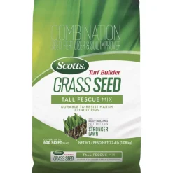 Scotts Turf Builder Tall Fescue Grass Sun or Shade Fertilizer/Seed/Soil Improver 2.4 lb
