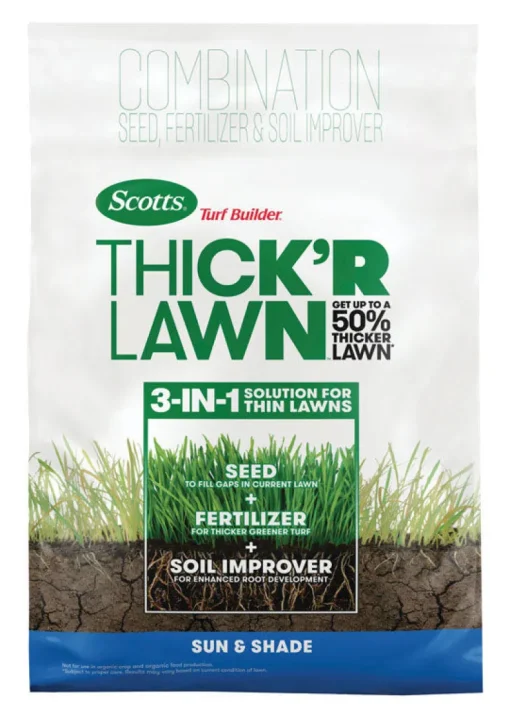 Scotts Turf Builder ThickR Lawn All-Purpose Lawn Fertilizer For Sun/Shade Mix 4000 sq ft