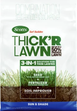 Scotts Turf Builder Thick'R Lawn All-Purpose Lawn Fertilizer For Sun/Shade Mix 1200 sq ft