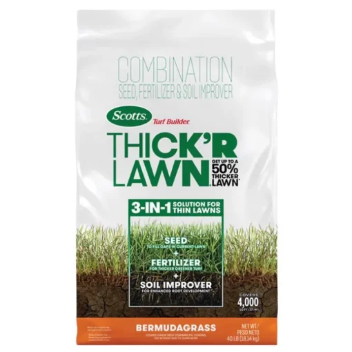 Scotts Turf Builder Thick'R Lawn Bermuda Grass Seed Mixture 40 lb.