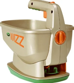 Scotts Wizz 60 in. W Handheld Spreader For Fertilizer/Ice Melt/Seed 4 lb