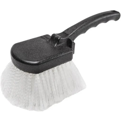 SCRUB BRSH BLK/WH 8X8"