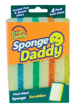 Scrub Daddy Sponge Daddy Heavy Duty Sponge For Multi-Purpose 4 pk