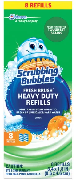 Scrubbing Bubbles Fresh Brush 1.8 in. W Scrub Brush Refill
