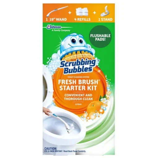 Scrubbing Bubbles Fresh Brush Disposable Toilet Scrubber Kit