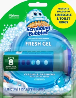 Scrubbing Bubbles Rainshower Scent Continuous Toilet Cleaning System 1.34 oz Gel