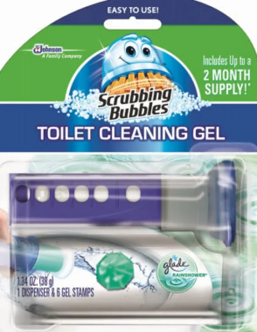 Scrubbing Bubbles Rainshower Scent Continuous Toilet Cleaning System 1.34 oz Gel