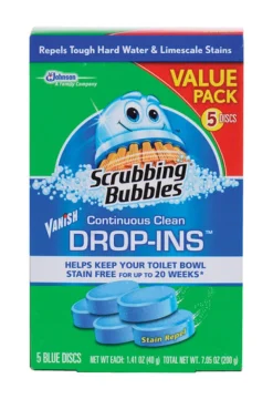 Scrubbing Bubbles Vanish No Scent Toilet Deodorizer and Cleaner 7.05 oz. Tablet (Pack of 6)