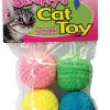 Scruffys Assorted Colors Sponge Ball Foam Large Pet Toy 6.5 L in.