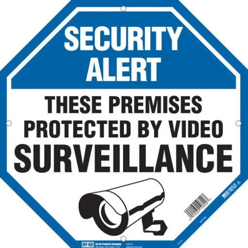 SECURITY ALERT SIGN