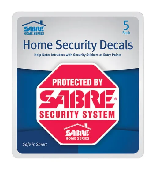 SECURITY DECALS 5PK