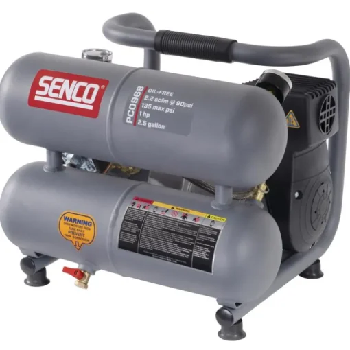 Senco 2.5 gal Horizontal Portable Air Compressor 135 psi 1 HP