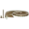 Senco DuraSpin No. 8 Sizes X 2-1/2 in. L Square Square Head Deck Screws 800 pk