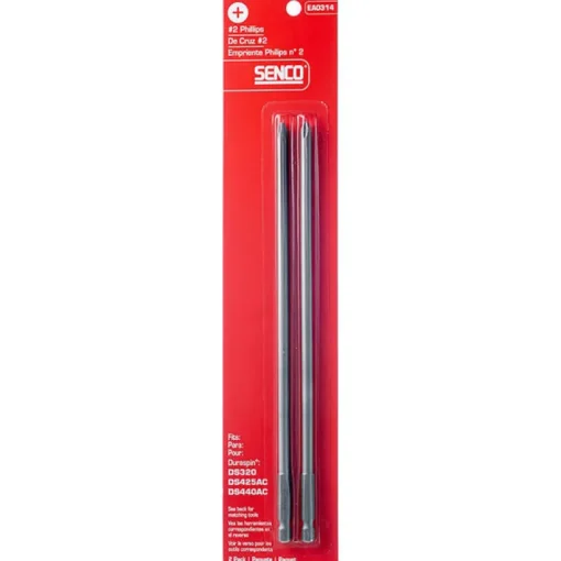 Senco DuraSpin Phillips #2 x 9 in. L Replacement Bit Steel 2 pk
