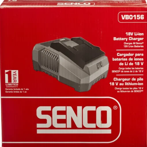 Senco 12V ac 3 Ah 1-Port Two-Prong Plug Indicator Light Rapid Lithium-Ion Battery Charger 18V