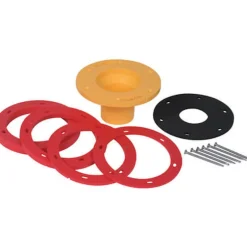 Set-Rite Rubber Foam Red Toilet Flange Extender Kit 1/4 x 1-5/8 in.