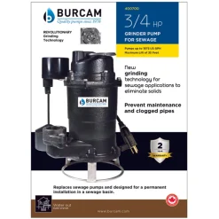 SEWAGE GRINDER PUMP3/4HP