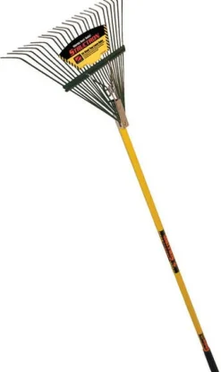 Seymour-Structron 40928 54" Fiberglass Handle 24 Tine Lawn Rake