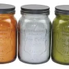 Shanghai Daisy 22946 Large Citronella Mason Jar Candle Assorted Colors (Pack of 6)