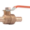 SharkBite 1/2 in. Brass Crimp Ball Valve Full Port Lever For Water