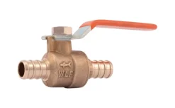 SharkBite 1/2 in. Brass Crimp Ball Valve Full Port Lever For Water