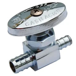 SharkBite 1/2 in. PEX Barb X 3/8 in. Brass Stop Valve