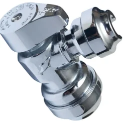 SharkBite 1/2 in. PTC X 1/4 in. Brass Angle Stop Valve