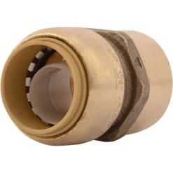 SharkBite 1/2 in. Push Fit X 3/4 in. D FNPT Brass Water Heater Installation Kit