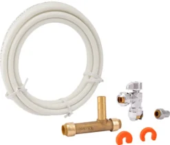 SharkBite 1/2 in. Push Fit X 1/2 in. D Push to Fit 10 ft. Brass Ice Maker Supply Line Kit