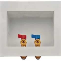SharkBite 1/2 in. Push Fit X 3/4 in. D GHT Brass Washing Machine Outlet Box