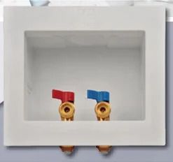 SharkBite 1/2 in. Push Fit X 3/4 in. D GHT Brass Washing Machine Outlet Box